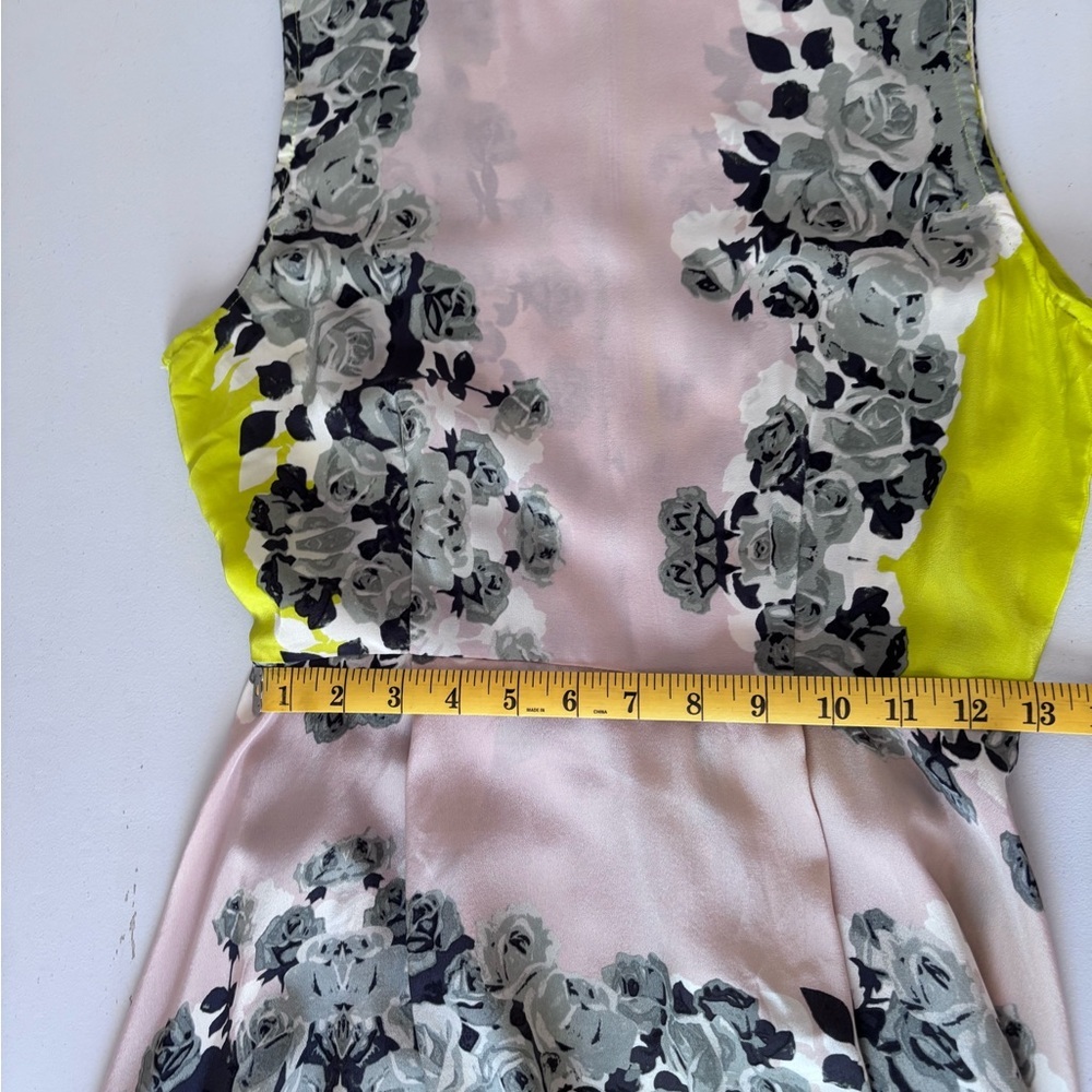 Shakuhachi 100% Silk Acid Bloom Kick Out Floral Sleeveless Dress Size Small - Picture 9 of 12